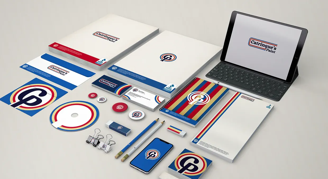Catrinque’s Paint brand identity and stationery