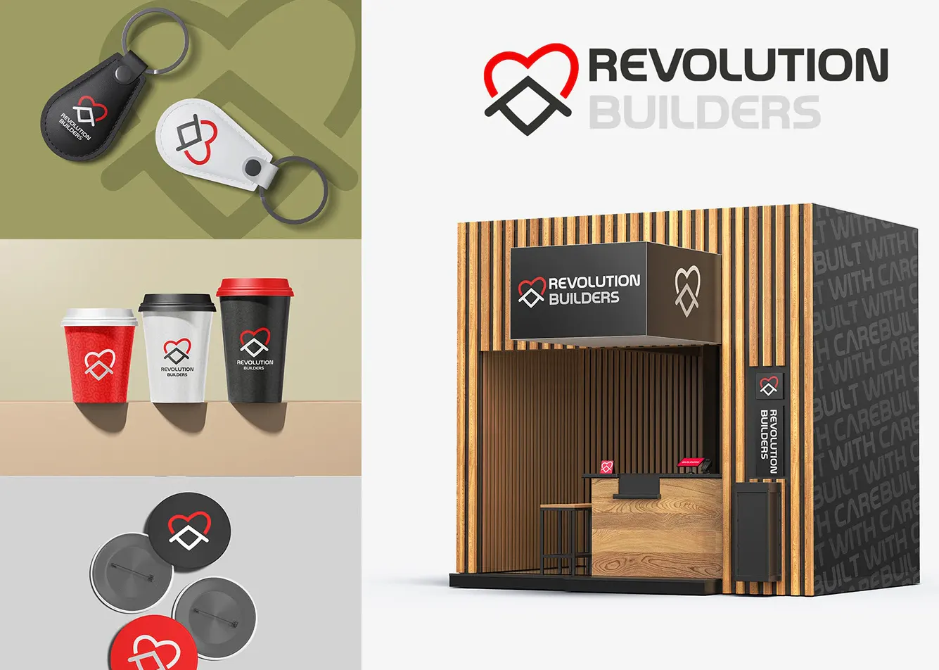 Revolution Builders complete brand identity presentation